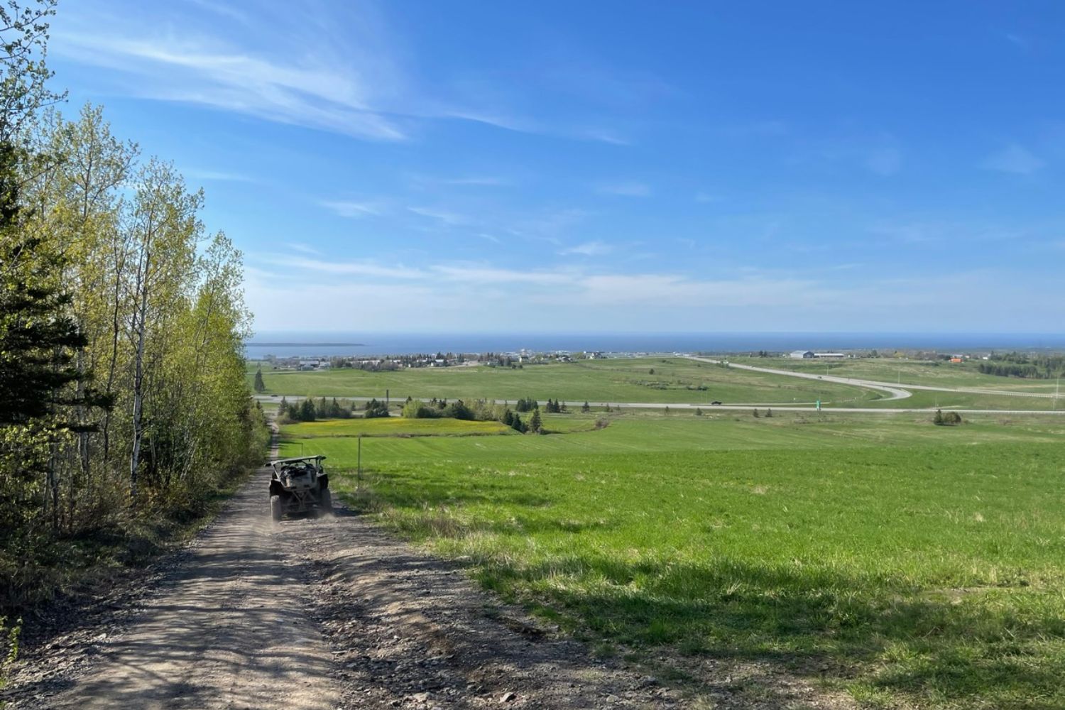 Vue vers Rimouski et le fleuve