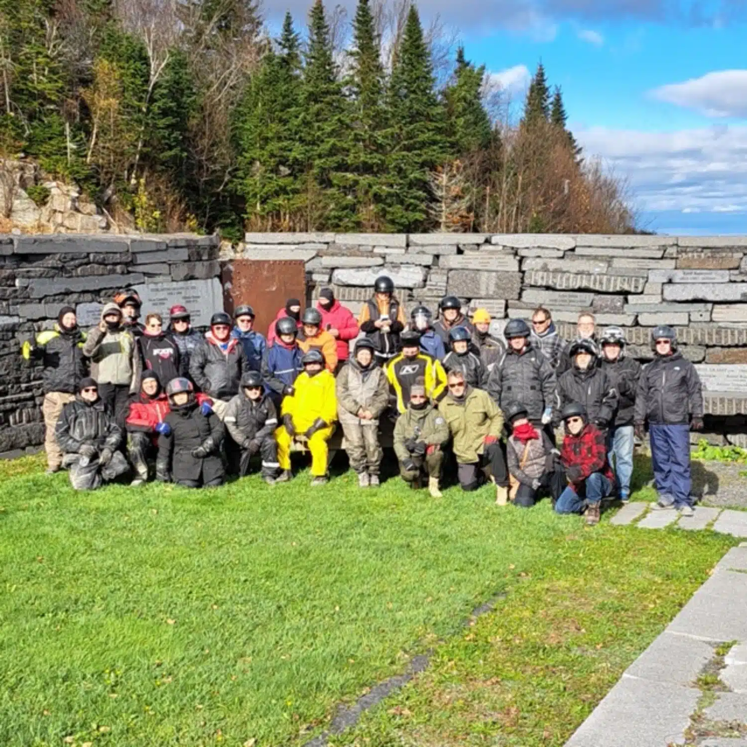 Le groupe de la randonnée